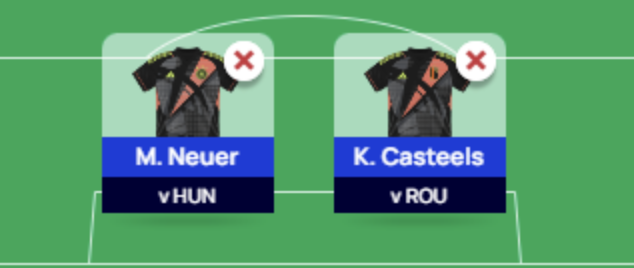 Euro Fantasy Matchday Two Limitless Draft  ~ Goalkeepers 